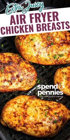 Skinless Chicken Breast Recipes, Chicken Boneless Breast Recipes, Air Fryer Chicken Thighs, Chicken Breast Recipes Easy