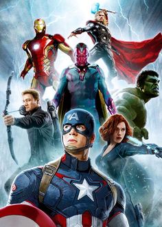 an image of the avengers movie poster