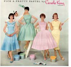 Vestidos Retro, Carole King, Pastel Dress, Vintage 1950s Dresses, 1950s Style