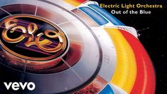 an advertisement for electric light orchestra's out of the blue album is shown in this image