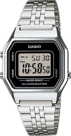 Casio LA680WA-1-TAIWAN Quartz Waterproof Silver Digital Watch Mens Watches Minimalist, Casio Quartz, Mens Watches Military, Mvmt Watches, Casio Digital, Casio Vintage, Casio Classic, Watch Trends, Latest Watches