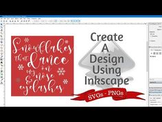 an image with the text create a design using inkscape and svge - png