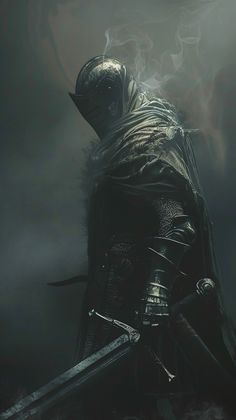 dark soul Dark Fantasy Knight Aesthetic, Dark Warrior Aesthetic Men, Dark Souls Character Concept Art, Dark Fantasy Knight Art, Dark Medieval Fantasy Art, Black Fantasy Aesthetic, Dark Souls Aesthetic, Dark Medieval Aesthetic, Dark Knight Aesthetic