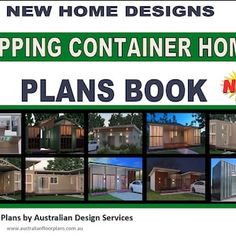 the new home designs shipping container home plans book is available for purchase from australian design services