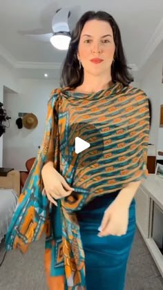 How To Tie A Scarf As A Shawl, Scarf Styles Summer, How To Wear A Pashmina, How To Wear Scarf, How To Wear A Shawl, Scarves How To Wear, Ways To Wear A Shawl, How To Wear Pashmina