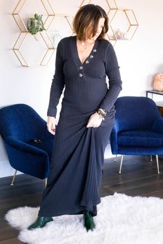 StyleDahlia wearing a Free People black maxi dress and Aquatalia boots. #styledahlia #freepeople #allblackoutfit #blackdress #aquatalia #over40style #styleover40 People Dress, Black Maxi, Free People Black