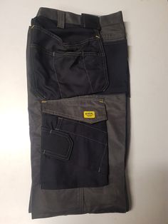 Snickers grey/black work trousers 158 c/w outside pockets Black Work Trousers, Black Work, Blackwork, Trousers, Grey, Black