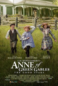 the movie poster for anne of green gabless, starring actors from two different eras