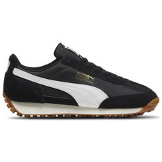 PUMA Easy Rider Vintage | Foot Locker Black Suede Sneakers, Cute Tennis Shoes, Puma Easy Rider, Puma Shoes Women, Casual Tennis Shoes, Fashion 2025, Black Tennis Shoes, Puma Running Shoes, European Shoes