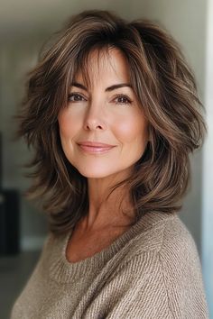 28 Trendy Shaggy Hairstyles for Older Women You Have to See in 2024 – CreativeBooster Layered Hair Choppy, Haircut For Face Shape, Volumizing Mousse