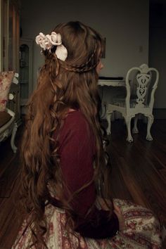 Princess Hairstyles, Hair Reference, Grunge Hair, On The Floor, Aesthetic Hair, The Floor, Pretty Hairstyles, Hair Looks