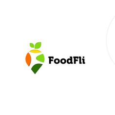 the logo for foodfii is shown in green, orange and yellow colors on a white background