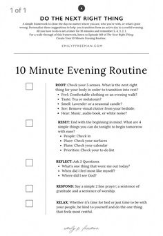 Evening Routine Checklist, Routine Checklist, Life Guide, Life Routines, Personal Improvement, Todo List, Get My Life Together, Evening Routine