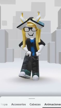 a cartoon character with glasses and a hat