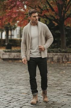 9 Mens Fall Fashion Ideas You’ll Love - ostrali.com Mens Fashion Casual Outfits Winter, Men’s Casual Date Night Outfit, Fall Outfits 2024 Trends Men, Men’s Outfit Fall 2023, Men Fashion Fall 2024, Fall Winter Men Outfits, Man Winter Outfits, Fall And Winter Outfits Men, Preppy Fall Outfits Men