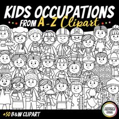 a group of children with the words kids's occasions from a to z clearart