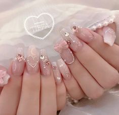 Fancy Nail Art, Asian Nails, Blush Nails