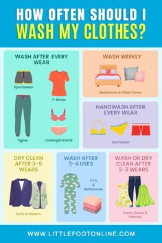 how often should i wash my clothes? info graphic by littlefoot one - click on flickr