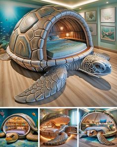 this is an image of a turtle bed