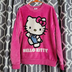 New, Hello Kitty In Pink Fleece Sweatshirt Sweater In Size Medium Weren't Able To Find The Hk Halloween Blankets? Me Neither. This Is The Next Best Thing, Maybe Better? It's Like Wearing One. Super Soft, Probably The Most Comfortable Thing You'll Ever Wear! What You See Is Exact Item Will Receive. Ships Out Same Day, For Quick Delivery! ~~~~~~~~~~~~~~~~~~~~~ Anime Kawaii Plushies Egirl Kuromi Keroppi My Melody Viral Tiktok Cute Rilakkuma Cute Long Sleeve Hello Kitty Sweatshirt, Pink Hello Kitty Print Crew Neck Sweatshirt, Cute Hello Kitty Print Sweatshirt For Winter, Hello Kitty Print Crew Neck Top For Winter, Winter Hello Kitty Print Crew Neck Top, Winter Hello Kitty Print Pink Top, Winter Pink Tops With Hello Kitty Print, Winter Pink Hello Kitty Print Top, Winter Pink Hello Kitty Top