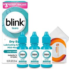 PRICES MAY VARY. THREE BLINK 15ml – Blink Dry Eye Lubricating Eye Drops. Temporary relief of burning, irritation, and discomfort due to dryness of the eye and may be used as a protectant against further irritation. DRY EYE DROPS - This product assists you in restoring the tear film with every blink. Instill 1 or 2 drops in the affected eye as needed. It is for both daytime and nighttime use, for all ages. LUBRICATING EYE Drops from Blink help relieve symptoms and discomfort from mild to moderate Eye Drops For Dry Eyes, Dry Eye Symptoms, Dry Eyes Relief, Irritated Eye, Dry Eye, Dark Underarms, Hygiene Care, Eyes Problems, Cleansing Wipes