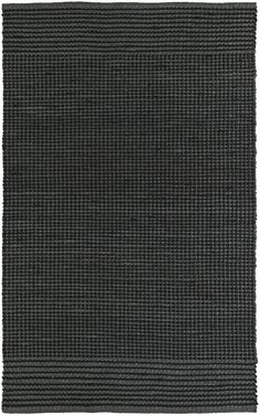 a black rug on a white background