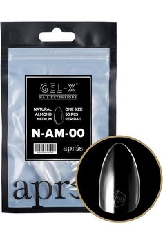 LIKO APRES Natural Almond Medium - Size 00 Refill Tips Medium Size, Almond, Size Medium