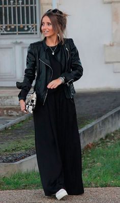 Maxi Dresses Fall, Outfit Trends, Skirt Style, Pinterest Fashion, All Black Outfit, Glam Dresses