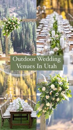 outdoor wedding venues in utah with flowers and greenery