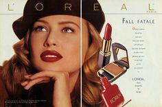 1992 L'oreal Daniela Pestova makeup beauty 2-page MAGAZINE AD Fall Fatale | eBay 1990s Makeup, 1980s Makeup And Hair, Daniela Pestova, Skincare Ads, Vintage Makeup Ads, Makeup Magazine, Ulta Makeup, Beauty Advertising, Makeup Ads