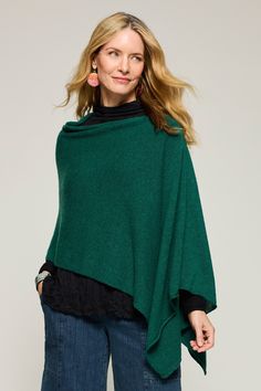 Knit Sweater - Great giftable, this one-size-fits-all poncho is an easy third pieceand extra luxe in cashmere. Cashmere Poncho, Inner Mongolia, Artful Home, Knitted Poncho, Get Inspired, Fabric Care, Knit Sweater, Knitted Sweaters, Original Art