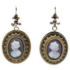 Vintage 14K Gold Cameo Earrings Marked: 14K Approximate Dimensions: 4.2 cm ( Length) 2.2 cm (Width) 12.8 grams in weight Vintage Drop Earrings, Cameo Earrings, Pearl And Diamond Earrings, Colorless Diamond, Vintage Cameo, Coral Earrings, Diamond Flower, Pearl Diamond, Shell Earrings