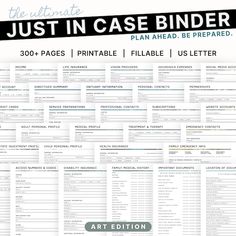 the ultimate guide to just in case binder printable, fillable and use