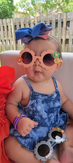 Custom | Handcrafted | Baby + Toddler with love. Check out IG @TasiaMi_Design *Please leave a note for the  *custom name* if you don't want flowers *leave a note* colors flowers or style *it's not optional* Custom Sunglasses, Baby E, Wearing Sunglasses, Wearing Glasses, Baby Fever, Baby Wearing, Eyewear Sunglasses, Custom Name, Sunglasses Accessories