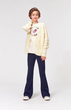 Molo Spring look for girls Colourful Clothing, Ivory Cardigan, Kids Cardigans, Spring Look, Spring Summer 2022, Spring Looks, Summer 2022, Christmas Shopping, Upf 50