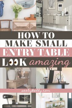 Small Entryway Table Decor Ideas