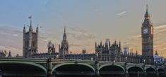 the big ben clock tower towering over the city of london