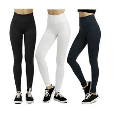 WOMEN'S ACTIVE ESSENTIALS. Not your ordinary high-waist leggings. This flattering, rib-reinforced extra-wide waistband legging provides maximum support and slimming effect around the waist while keeping everything else light and slim. Available in a variety of colors. Size: One Size.  Color: Multicolor.  Gender: female.  Age Group: adult.  Pattern: solid. Bottom Workout, Active Women, Wide Waistband, Womens Activewear, Wide Bands, High Waisted Leggings, Active Wear For Women, Black Leggings, Ankle Length