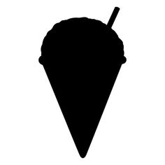 Snow cone silhouette circus icons PNG Design Snow Cone, Snow Cones