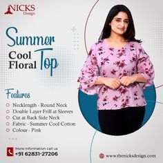 Everything's rosy with New Look's collection of women's floral tops. Redefine Your Style With this trendy apparel available at Nick's design. Shop & save your money with huge discount! Contact us for price. To buy, click on this link below: https://bit.ly/2VjvQOo ☎️ Call: 062831 27206 🌐 Visit: https:www.thenicksdesign.com 📧 Email: info@thenicksdesign.com 🏠: Address: 13 New Anand Nagar, Maqsudan Jalandhar, Punjab region, India 144027 #tops #fashion #dresses #onlineshopping #style #top Summer Cool, Save Your Money, Floral Top, Design Shop, Floral Tops, Fashion Dresses, India, Floral