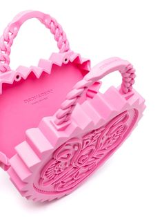 Dsquared2 Open Your Heart Tote Bag - Farfetch Pink Goyard Bag, Dopamine Interior, Quirky Handbags, Edgy Princess, Statement Purse, Heart Purse, Heart Tote Bag, Novelty Purses, Patchwork Tote Bags