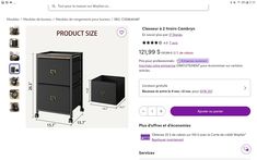 an image of a product listing page for the new products in the store, including two drawers and one door