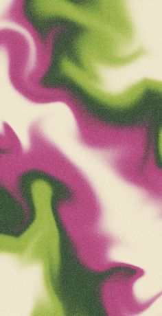 a blurry image of pink and green swirls on a white background with black edges