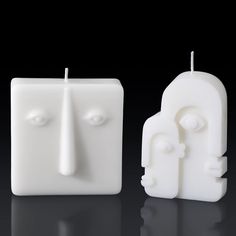 PRICES MAY VARY. Noticeable Size: the cool candles come in 2 sizes, the square one is about 8.5 x 8.5 x 2.7 cm/ 3.35 x 3.35 x 1.06 inch, and the irregular one is approx. 6 x 9.5 x 2.3 cm/ 2.36 x 3.74 x 0.91 inch, the right size that can be easily noticed by your guests, and will not occupy too much space 2 Styles to Choose: these cool aesthetic candles have 2 shapes, both of them are shaped like abstract human faces, which are full of art, and can create a modern minimalist atmosphere; The diffe Candles For Bedroom, Artistic Candles, Trendy Candles, Cool Candles, Weird Face, Trendy Candle, Candle Sculpture, Weird Candles, Candles Art