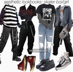 Fall Grunge Outfits, Goth Tomboy, Mood Clothes, Tomboy Style Outfits, Estilo Punk, Swaggy Outfits, Goth Outfits