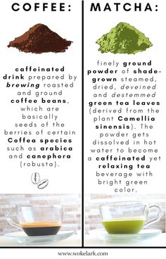 the differences between coffee and matcha