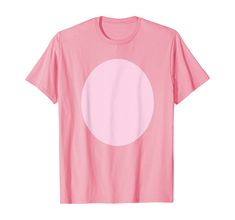 a pink t - shirt with a white circle on it