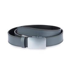 "Buy Comfort Click Belt - Mens Ratchet Belt - Men's Gray Belt With Slide Buckle - Real Leather Belt No Holes - Click It Belt Silver Buckle BELT SIZE: Choose from drop down menu above BELT WIDTH: 1 3/8\" | 3.5 cm LEATHER: Genuine Italian leather COLOR: Gray BUCKLE: Silver color CONDITION: New INCLUDED: Dust bag ALL BELTS ARE MEASURED FROM THE LEATHER PART'S END TO THE MIDDLE HOLE. Usually choose belt two sizes larger than regular jeans size. For example, if you wear jeans in size 32\", then belt Suspender Belt, Buckle Belt, Belt Size, Mens Belts, Suspenders, Italian Leather, Belt Buckles, Leather Belt, Real Leather