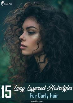 Discover the magic of long layered hairstyles for curly hair – the perfect blend of style and texture. 🌟✨ #CurlyHairMagic #LayeredLocks Layered Long Natural Curly Hair, Layered Curly Hair Face Framing Layers Curly Hair, Long Round Layers Haircut Curly Hair