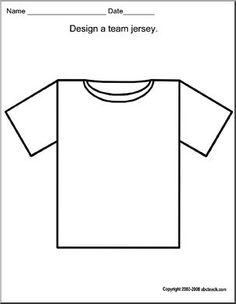 a t - shirt is shown with the name design a team jersey in black and white